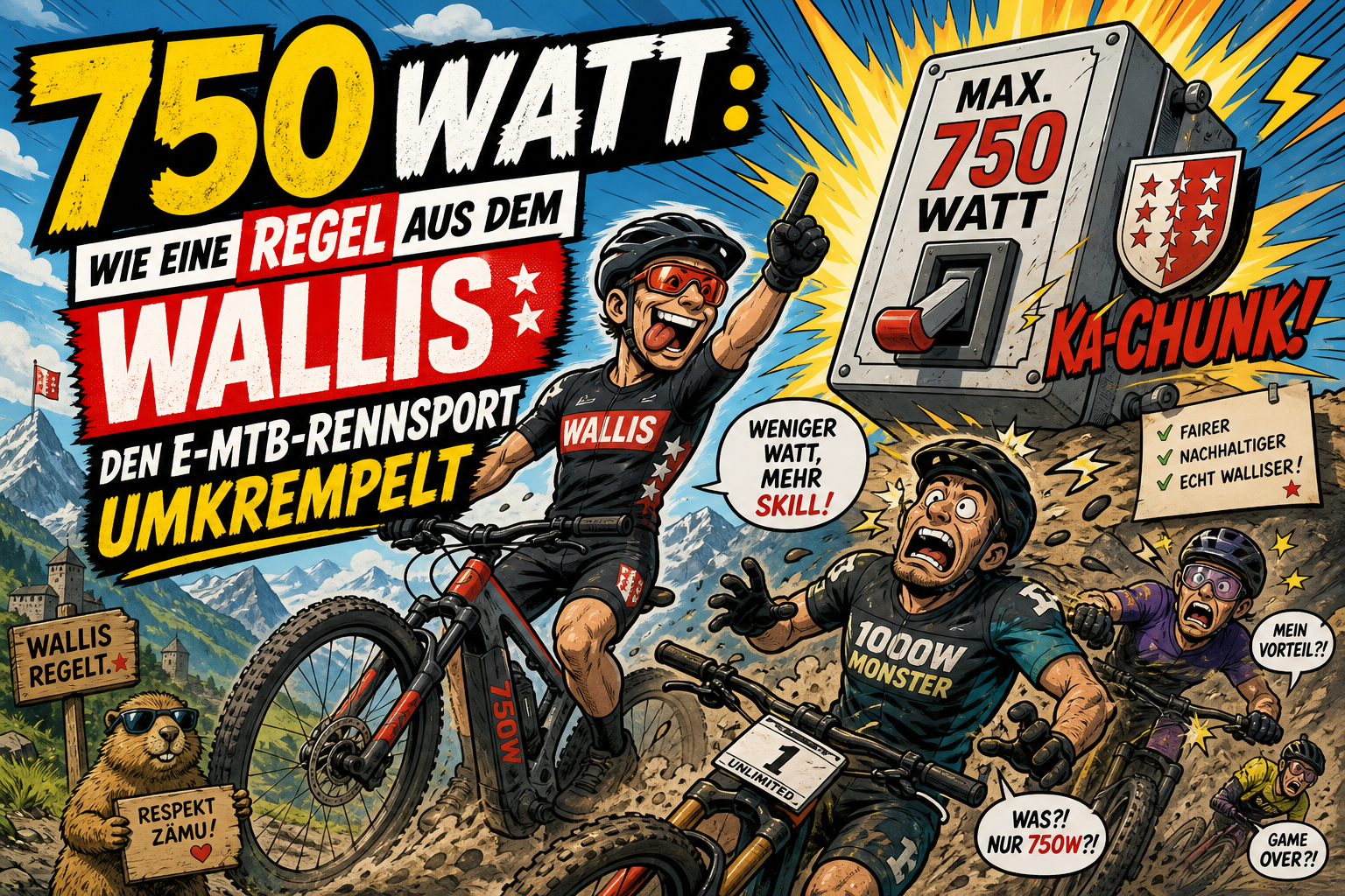 750 Watt Wie eine Regel aus dem Wallis den E MTB Rennsport umkrempelt